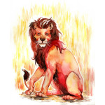 Original Painting - Lion King